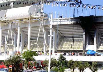 Σβήστηκε εγκαίρως πυρκαγιά που εκδηλώθηκε σε κοντέινερ έξω από το Ολυμπιακό Στάδιο