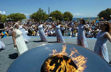 Στην Κόρινθο με τις βαθιές Ολυμπιακές ρίζες βρίσκεται η Φλόγα