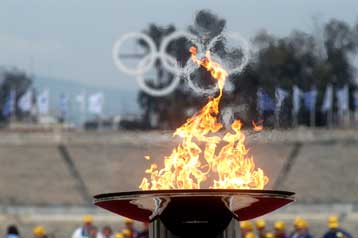 Στην τελική ευθεία για τη μεγάλη γιορτή μπήκε την Τετάρτη και η Ολυμπιακή Φλόγα