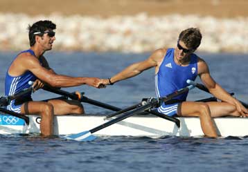 Στον τελικό του διπλού σκιφ της κωπηλασίας οι Πολύμερος, Σκιαθίτης