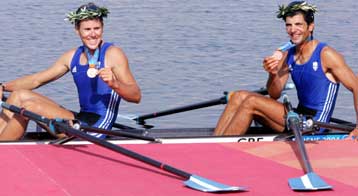 Χάλκινο μετάλλιο για τους Β.Πολύμερο και Ν.Σκιαθίτη στο διπλό σκιφ ελαφρών βαρών