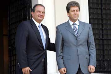 Με Στεφανόπουλο και Καραμανλή συναντήθηκε ο πρόεδρος της Βουλγαρίας Παρβάνοφ