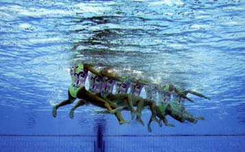 Όγδοη κατετάγη η ομάδα μας στο τεχνικό του ομαδικού συγχρονισμένης κολύμβησης