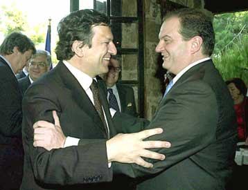 Με τον Ζοζέ Μπαρόζο και τον πρωθυπουργό της Φινλανδίας συναντήθηκε ο Κ.Καραμανλής