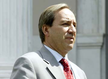 Ενημέρωση Μεϊμαράκη από Αλογοσκούφη για την κυβερνητική οικονομική πολιτική του 2005