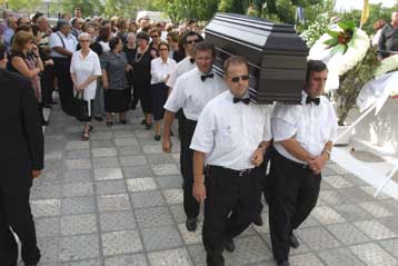 Κηδεύτηκε στο νεκροταφείο Ζωγράφου η Διδώ Σωτηρίου