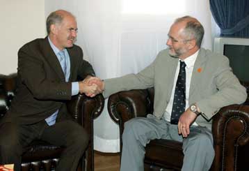 Σύναντηση Γ.Παπανδρέου με τον πρόεδρο της Διεθνούς Παραολυμπιακής Επιτροπής