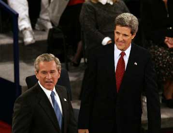 Δημοσκόπηση του ABC δίνει στον Μπους προβάδισμα 4% έναντι του Κέρι