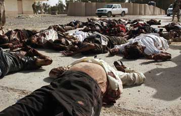 Πενήντα πτώματα Ιρακινών στρατιωτών ανακαλύφθηκαν στη Μπακούμπα