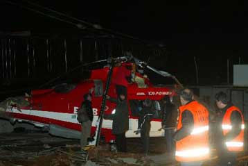 Βλάβη προκάλεσε την πτώση του ελικοπτέρου του ΕΚΑΒ στην Ικαρία