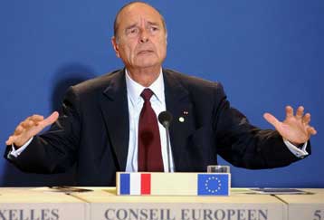 Αμφιβολίες Σιράκ για τη δυνατότητα υιοθέτησης των ευρωπαϊκών όρων από την Τουρκία