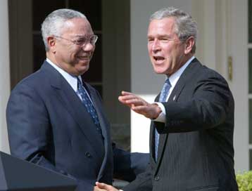 Ζήτημα αρχής για τον Μπους η συνέχιση της ίδιας εξωτερικής πολιτικής, λέει ο Πάουελ