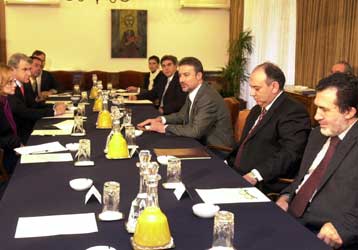 Την προσήλωσή τους στην ειρηνευτική συμφωνία εκφράζουν οι πολιτικοί αρχηγοί της ΠΓΔΜ