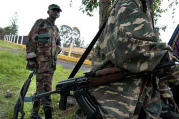 Στρατεύματα του Κονγκό σε αποστολή απώθησης των δυνάμεων της Ρουάντα