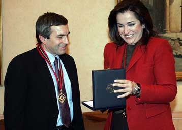 Το μετάλλιο της πόλης των Αθηνών απονεμήθηκε στον Τόμας Μίλερ