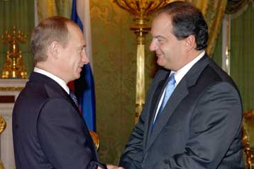 Σημαντική βελτίωση των ελληνορωσικών σχέσεων διαπίστωσαν Κ.Καραμανλής και Βλ.Πούτιν