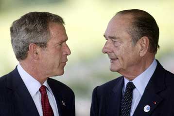 Συνάντηση Μπους-Σιράκ στο Λευκό Οίκο στις αρχές του 2005