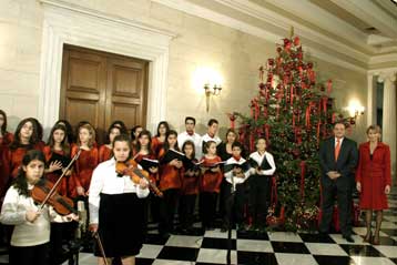Τα χριστουγεννιάτικα κάλαντα άκουσε η πολιτική και πολιτειακή ηγεσία της χώρας