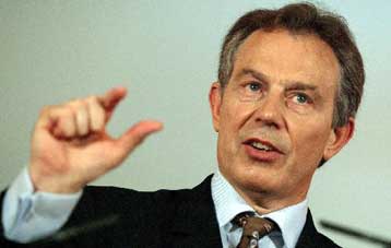 Σταθερός στις θέσεις του για το Ιράκ και το Μεσανατολικό ο Τόνι Μπλερ
