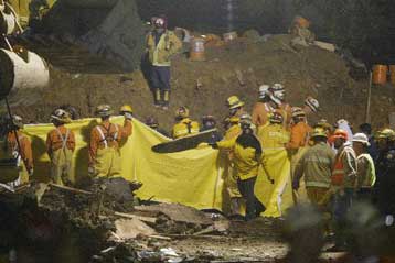 Πάνω από δέκα νεκροί σε σαρωτική κατολίσθηση στην Καλιφόρνια