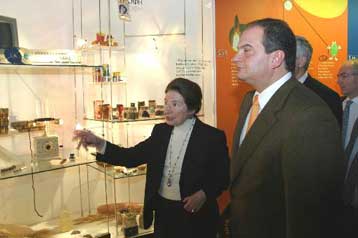 Επίσκεψη Καραμανλή στο Μουσείο Φυσικής Ιστορίας Γουλανδρή