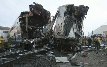 Εντεκα νεκροί σε σιδηροδρομικό δυστύχημα στο Λος Αντζελες