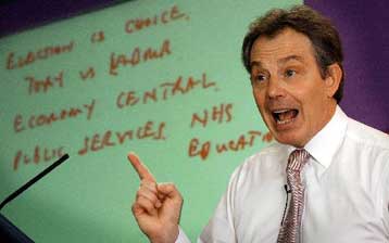 «Ψαλιδισμένο» προβάδισμα νίκης του Μπλερ σε δημοσκόπηση του Guardian