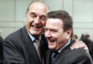 Υπέρ της πρότασης Σρέντερ για μεταρρύθμιση του ΝΑΤΟ και ο Γάλλος πρόεδρος