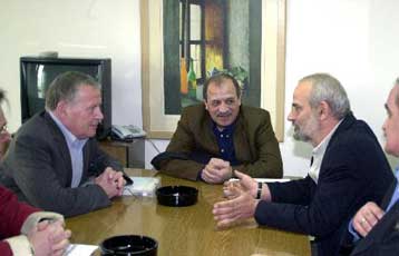 Συνάντηση Αλαβάνου με τον πρόεδρο του γερμανικού PDS