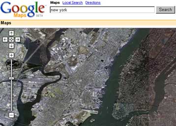 Και δορυφορικές φωτογραφίες προσφέρουν πλέον οι μηχανές αναζήτησης του Google