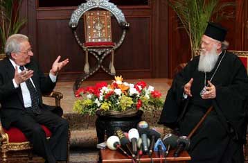 Αρωγός του Φαναρίου η Ελλάδα, επαναβεβαίωσε τον Οικουμενικό Πατριάρχη ο Π.Μολυβιάτης