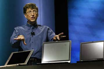 Ο Μπιλ Γκέιτς επέδειξε το Longhorn, την επόμενη γενιά Windows