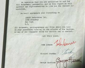 Η επιστολή που σηματοδότησε το χωρισμό των Beatles πωλείται σε δημοπρασία