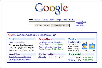 Η σελίδα του Google αλλάζει κατ΄επιλογή του χρήστη