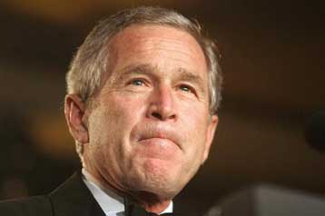 «Βουτιά» στο 46% για τη δημοτικότητα του προέδρου των ΗΠΑ Τζορτζ Ο.Μπους