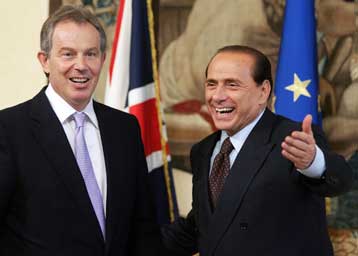 Στηρίζει ο Μπερλουσκόνι την ατζέντα Μπλερ για την G8