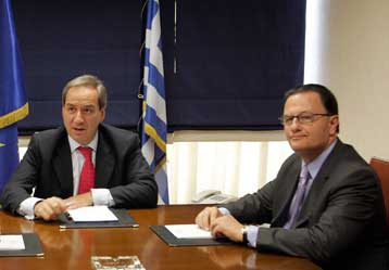 Το Ασφαλιστικό στο επίκεντρο της συνάντησης Καραμανλή, Αλογοσκούφη, Παναγιωτόπουλου