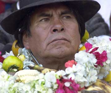 Εμφύλιο πόλεμο ζητά ο ηγέτης των αυτόχθονων Ινδιάνων στη Βολιβία Φελίπε Κίσπε