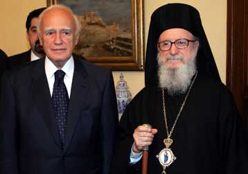 Τον αρχιεπίσκοπο Αμερικής Δημήτριο δέχθηκε ο Πρόεδρος της Δημοκρατίας