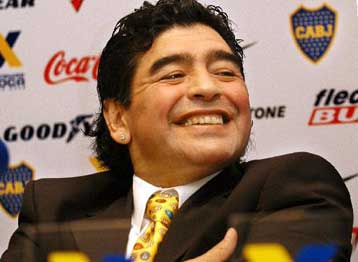 Παρουσίαση του αντιπροέδρου της Μπόκα, Ντιέγκο Μαραντόνα