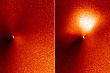 Έκρηξη σκόνης και αερίου σε κομήτη κατέγραψε το διαστημικό τηλεσκόπιο Hubble