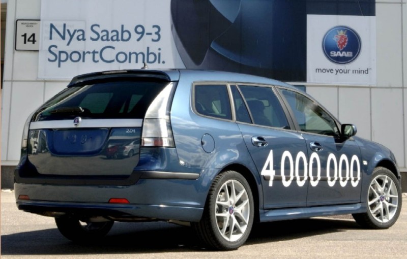 Τα τέσσερα εκατομμύρια έφτασε η παραγωγή της Saab