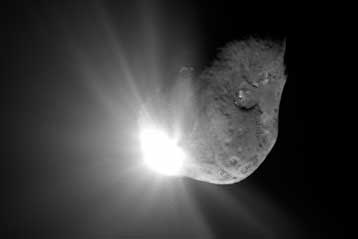 Με πούδρα μοιάζει το υλικό που εκτινάχθηκε κατά τον βομβαρδισμό του κομήτη Τεμπλ 1