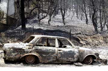 Κεράκια γενεθλίων οι εμπρηστικοί μηχανισμοί στην Ανατολική Αττική