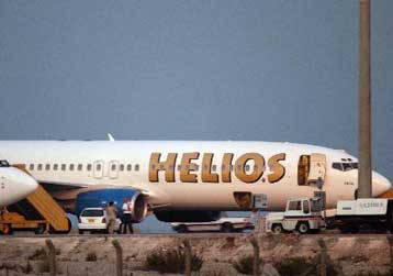 Αναγκαστική προσγείωση αεροσκάφους της Helios στο αεροδρόμιο Στάνστεντ