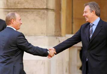 Η Ρωσία «σίγουρος» εταίρος της Ευρώπης, δηλώνει ο Βλ.Πούτιν από το Λονδίνο