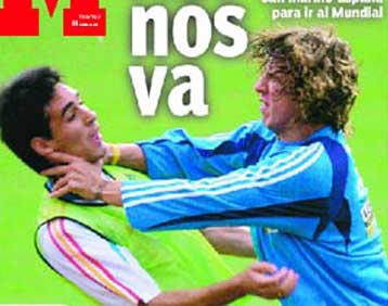 Πουγιόλ και Βιθέντε ήρθαν στα χέρια στην προπόνηση της Ισπανίας