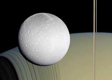 H ωχρή Διόνη σε «νεκρή φύση» από το σύστημα του Κρόνου