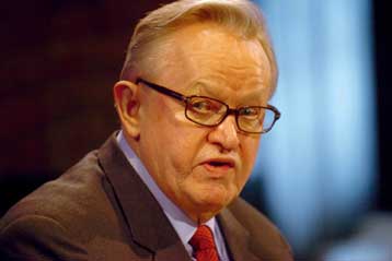 Τον Μάρτι Αχτισαάρι διόρισε ο Κόφι Ανάν επικεφαλής στις συνομιλίες για το Κόσοβο