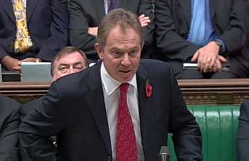 Πρώτη ήττα Μπλερ στη Βουλή των Κοινοτήτων με απόρριψη του αντιτρομοκρατικού νόμου